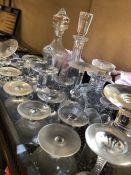 Large Collection of glassware to include Decanters & Dartington