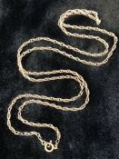 9ct Gold Double circular links chain (approx 9.5g)