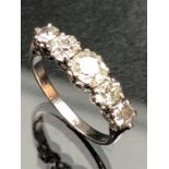 18ct white gold five stone diamond ring of approx 1.65cts