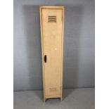 Vintage Metal painted single filing cabinet