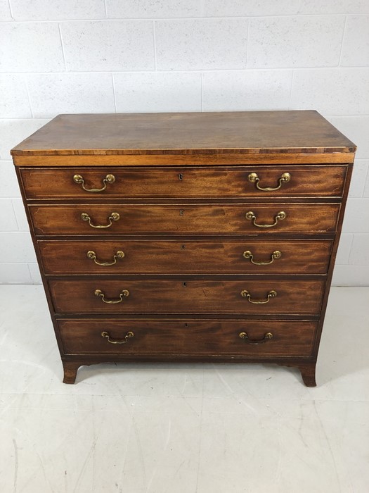 Georgian Bureau chest of drawers (A/F) - Image 2 of 9