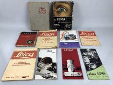 Photographic interest: A collection of Leica camera books and guides to include the Leica Book