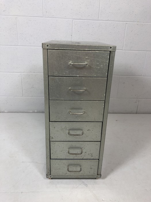 Small metal storage chest