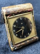 Vintage Kodak leather bound travel clock