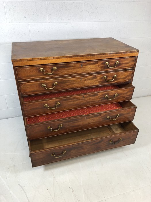Georgian Bureau chest of drawers (A/F) - Image 7 of 9