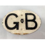 Vintage Enamelled AA GB sign