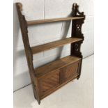Farmhouse wall hanging kitchen shelves and cupboard approx 103cm x 64cm x 14cm
