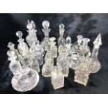Large collection of Scent Bottles of various designs and ages