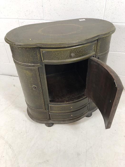 Unusual low cabinet with drawers and a cupboard - Image 4 of 7