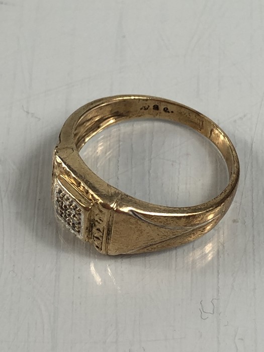 9ct Gold ring size 'T' approx 5.3g - Image 5 of 5