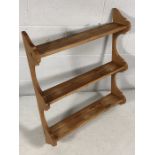 Pine wall hanging shelving unit