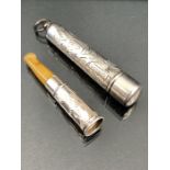 Silver Cigarette holder hallmarked Birmingham by Francis Webb