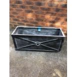 Rectangular garden planter, length approx 75 cm, height approx 33cm