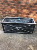 Rectangular garden planter, length approx 75 cm, height approx 33cm