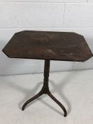 Antique occasional/ wine table on tripod legs