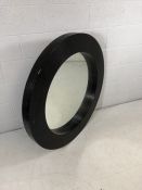 Large Round Framed Mirror