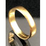 22ct Gold band (approx 2.1g)