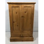 Antique pine cupboard with single drawer