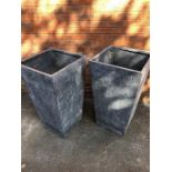 Pair of Large Garden Planters, height approx 87cm