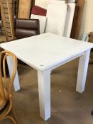 Painted pine square legged table
