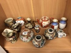 Collection of Chinese and oriental pots etc