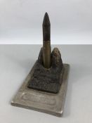 Trench art: Bullet on a mount repurposed as a lighter