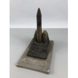 Trench art: Bullet on a mount repurposed as a lighter