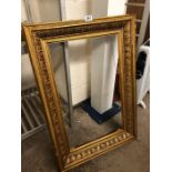 19th century gilded picture frame, approx 67cm x 41cm inside frame