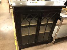 Ebony glazed display cabinet