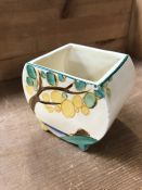Clarice Cliff hand painted Fantasque bowl, decorated in trees and house pattern