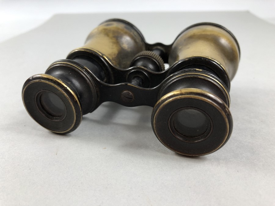 Vintage pair of Brass adjustable binoculars - Image 4 of 4