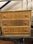 Rattan chest of drawers