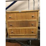 Rattan chest of drawers