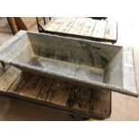 Large Galvanised Trough ideal for Garden planter approx 110 x 50 x 22cm