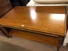 Cherrywood coffee table with shelf under by Selva