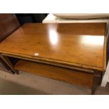 Cherrywood coffee table with shelf under by Selva