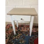 Hall table on painted legs