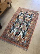 Chobi kilim rug approx 128cm x 80cm