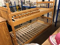 Pine bunk beds or two pine single beds (A/F)