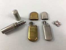 WWI brass Kingsway lighter plus one other, a WWI multi tool and a WWI sweetheart brooch