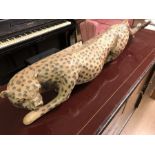 Carved Wooden Cheetah