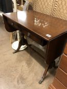 Modern occasional table with two drawers