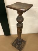 Wooden turned plant stand approx 95cm tall