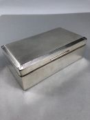 Silver hallmarked Cigarette box (total weight 434g) Birmingham