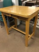 Tall kitchen table with drawer