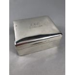 Silver Cigarette box hallmarked for London Mappin & Webb