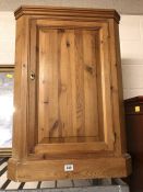 Pine corner cupboard