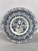 BJORN WIINBLAD - a Danish ceramic plate by Nymolle: 3055 - 1283