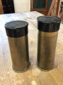 Pair of Explosive 1 Cart Elec Eng Start No 10 MK 3 canister, similar to shell casing for starting