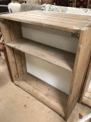 Modern rustic bookcase with adjustable shelves